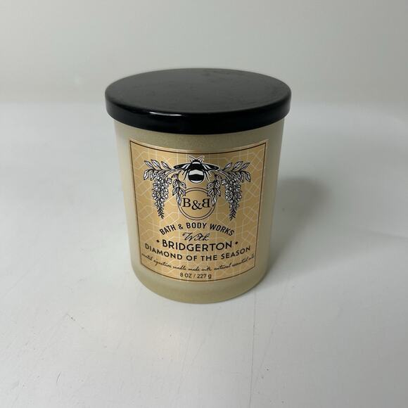Bath & Body Works BRIDGERTON Diamond Of The Season Single Wick Candle 8oz - Picture 1 of 5